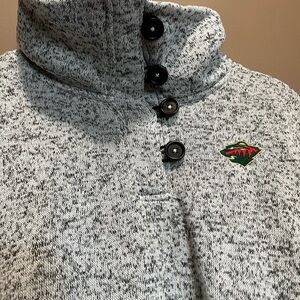 Minnesota Wild sweater with button turtleneck
